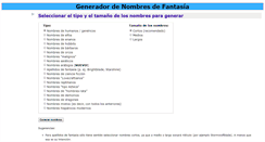 Desktop Screenshot of nombresdefantasia.com